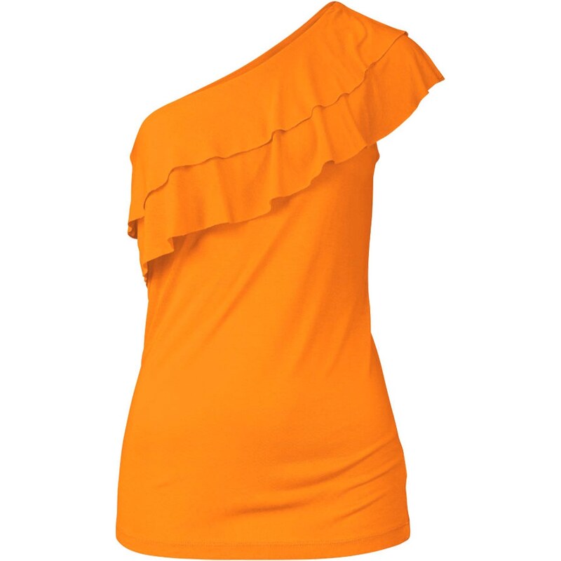 Buffalo DÁMSKÉ LETNÍ TRIČKO NA JEDNO RAMENO BUFFALO, tričko oranžové