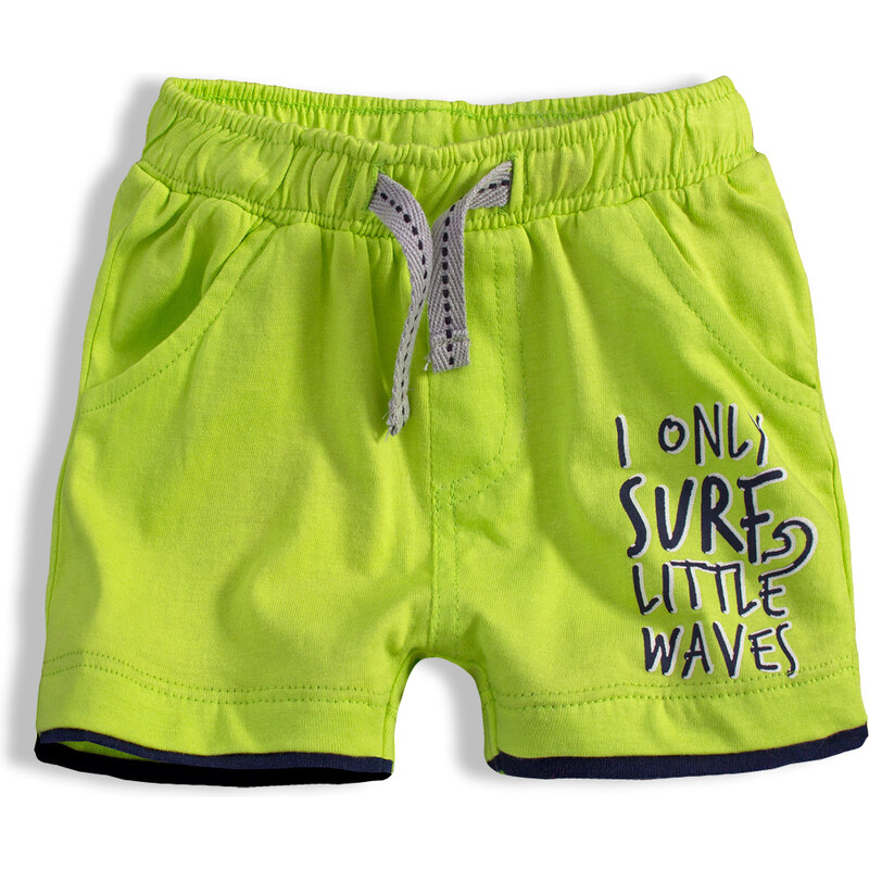 Chlapecké šortky KNOT SO BAD LITTLE WAVES zelené