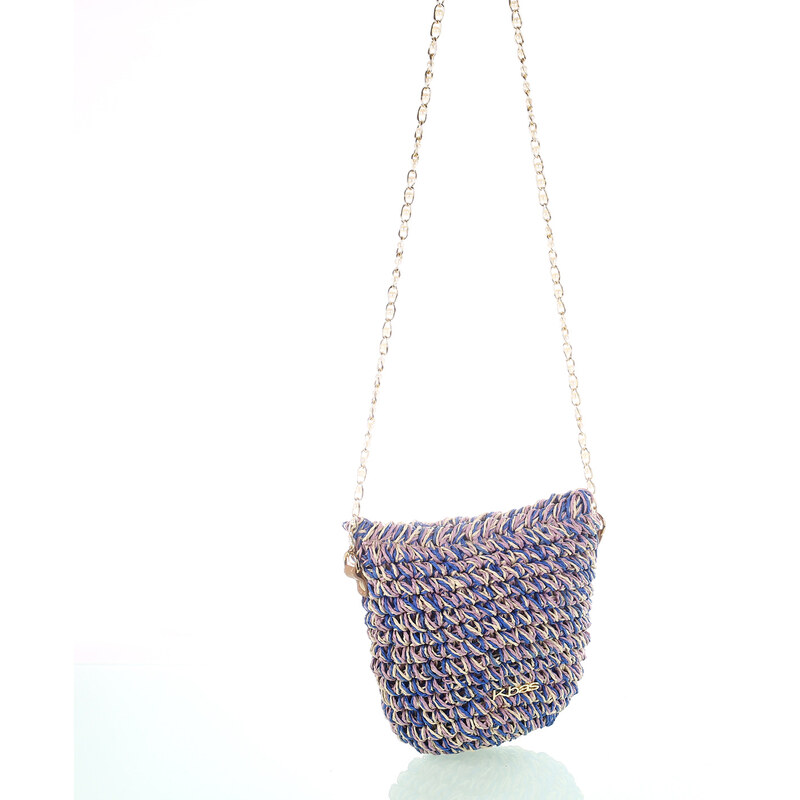 Dámská kabelka přes rameno z rafie Kbas fialová 147802L