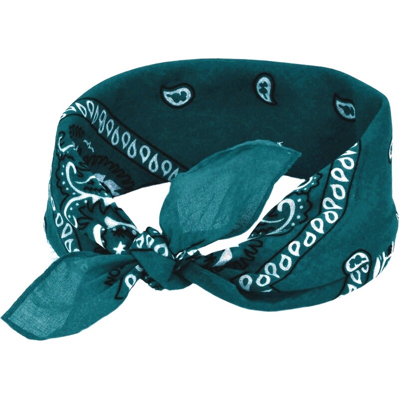 coxes Bandana šátek do vlasů tyrkysový 53/53