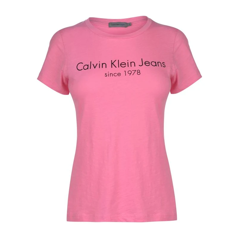 Dámské triko Calvin Klein 1978 Růžové - GLAMI.cz