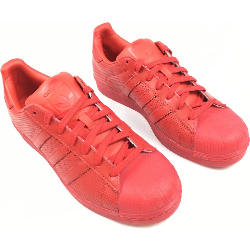 Pánské boty adidas Originals Superstar Adicolor Červené - GLAMI.cz