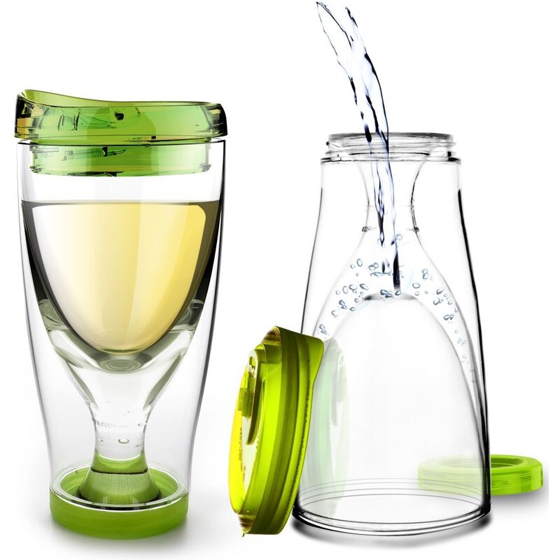 Zelená termolahev Asobu Ice Vino 2GO, 300 ml