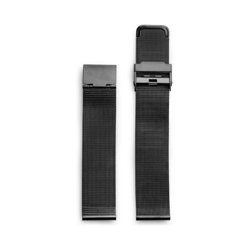 CHPO 14232EE-S Black Metal Mesh Wristband - 20 mm