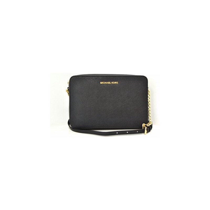 Michael Kors JET SET ITEM crossbody 35T8GTTC9L black leather