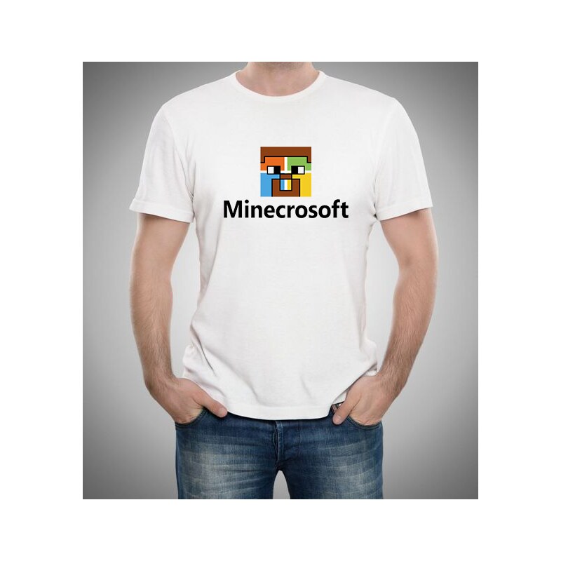 Pánské tričko Minecraft parodie Microsoft - GLAMI.cz