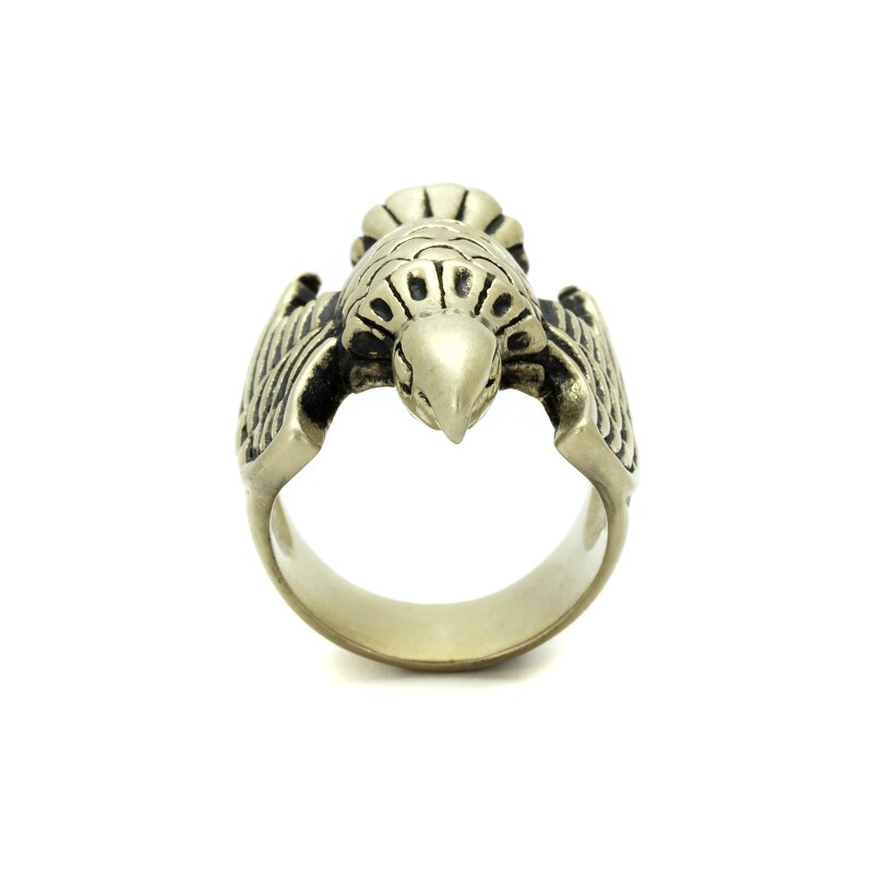 US Ocelový, pokovený pánský prsten antickou mědí Ocel 316 - Maison