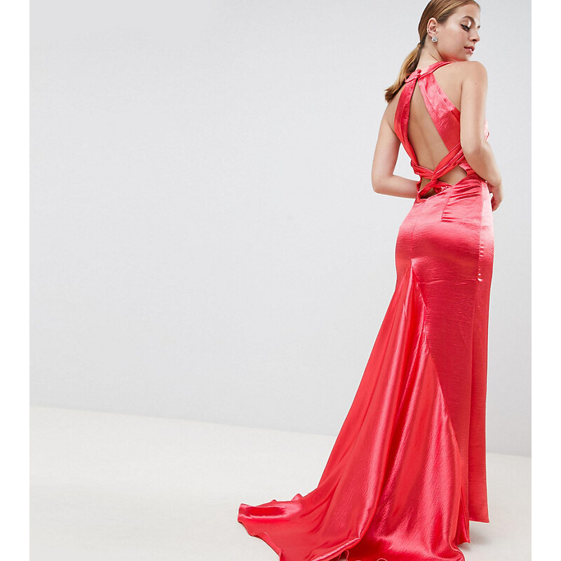 Jarlo high neck fishtail maxi dress sale