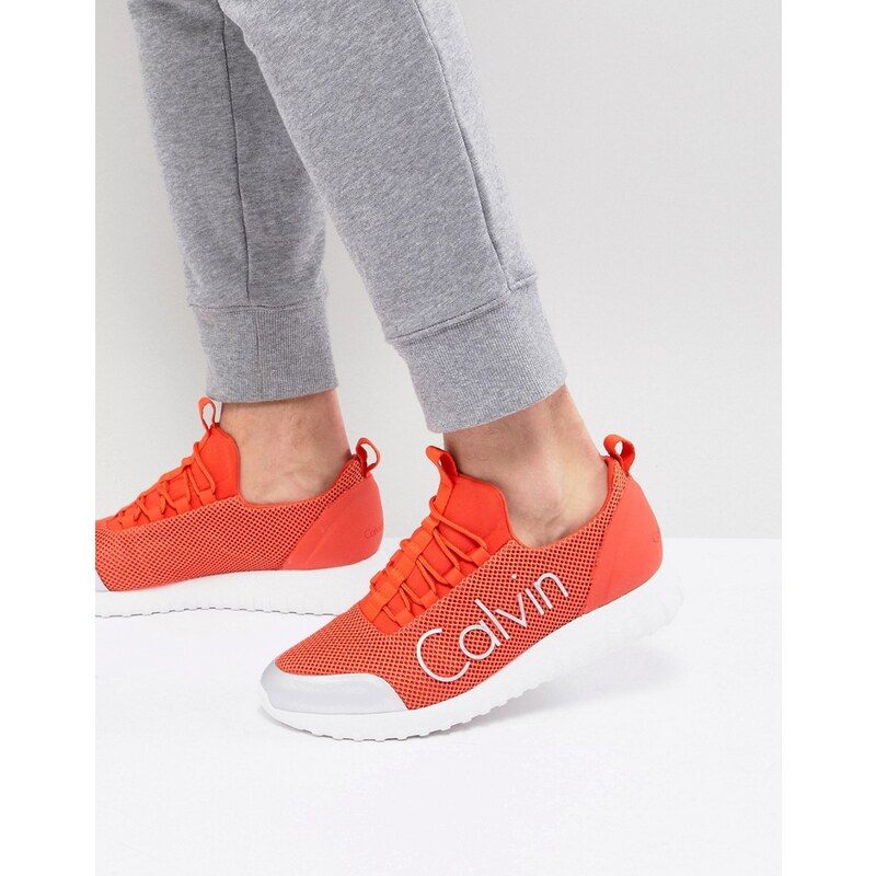 Calvin klein hotsell orange trainers