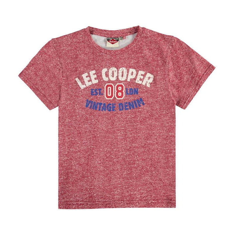 dětské tričko LEE COOPER - RED MARL