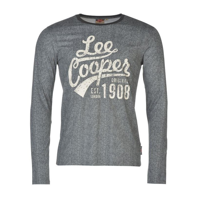 pánské tričko LEE COOPER - CHARCOAL - 2XL