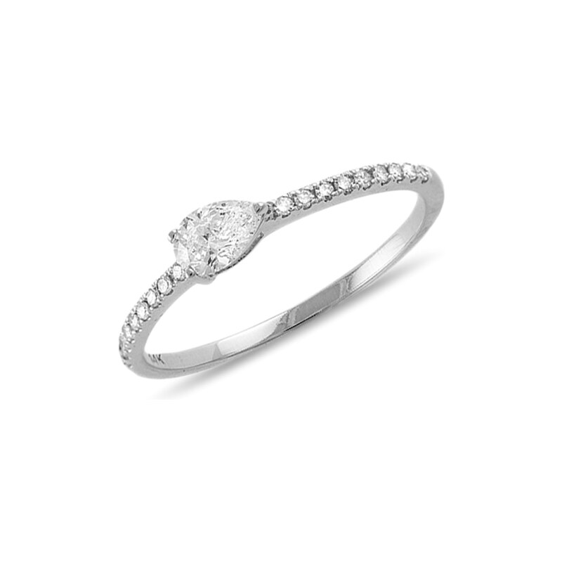 Luxusní diamantový zásnubní prsten ze zlata KLENOTA je3213
