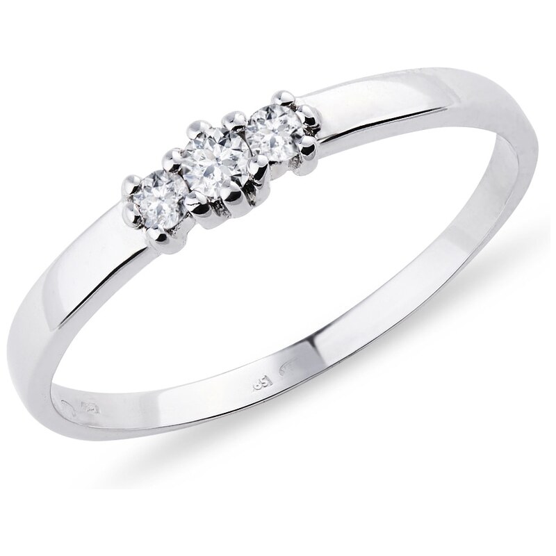 Zásnubní prsten ze stříbra KLENOTA k0068019
