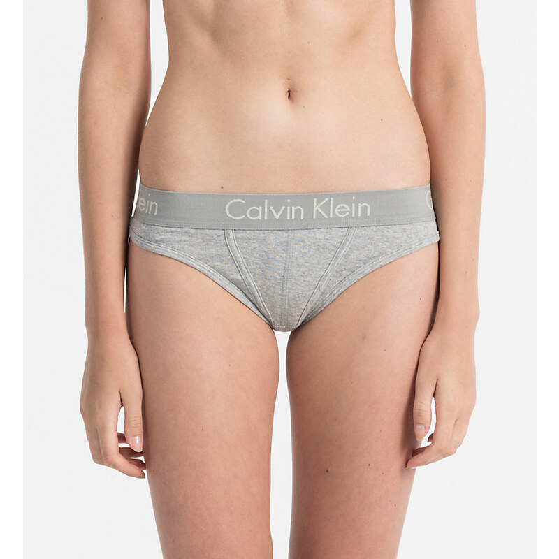 Dámská tanga Calvin Klein - body šedá