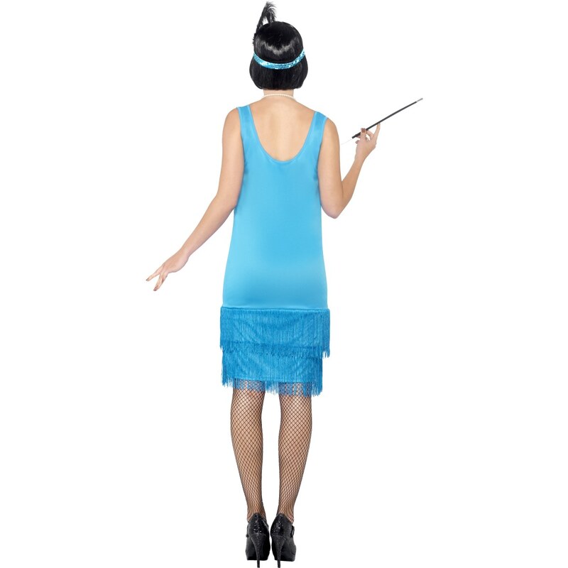 Flapper šaty flitrové modré