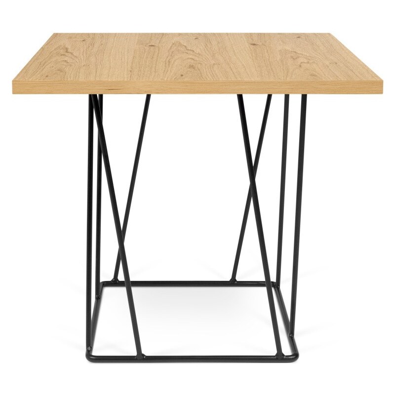 Konferenční stolek s černými nohami TemaHome Helix, 50 x 50 cm