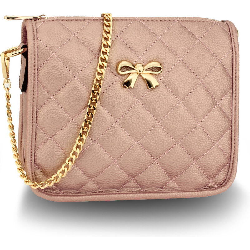 Anna Grace London Anna Grace Dámská růžová crossbody kabelka