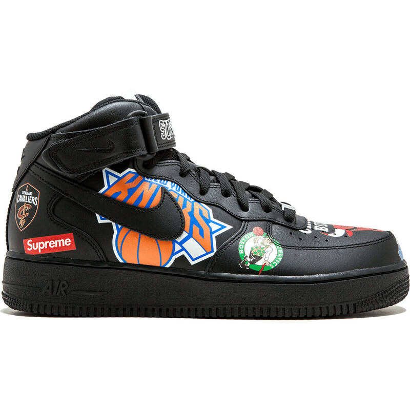 Nike uptempo supreme negras sales