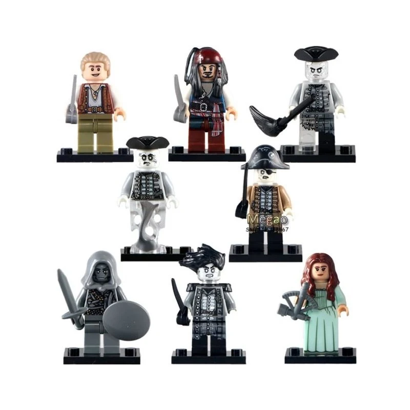 Figurky LEGO Piráti z karibiku kompatibilní sada 8 ks - GLAMI.cz