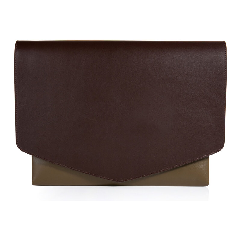 Maison Margiela Leather Two-Tone Clutch