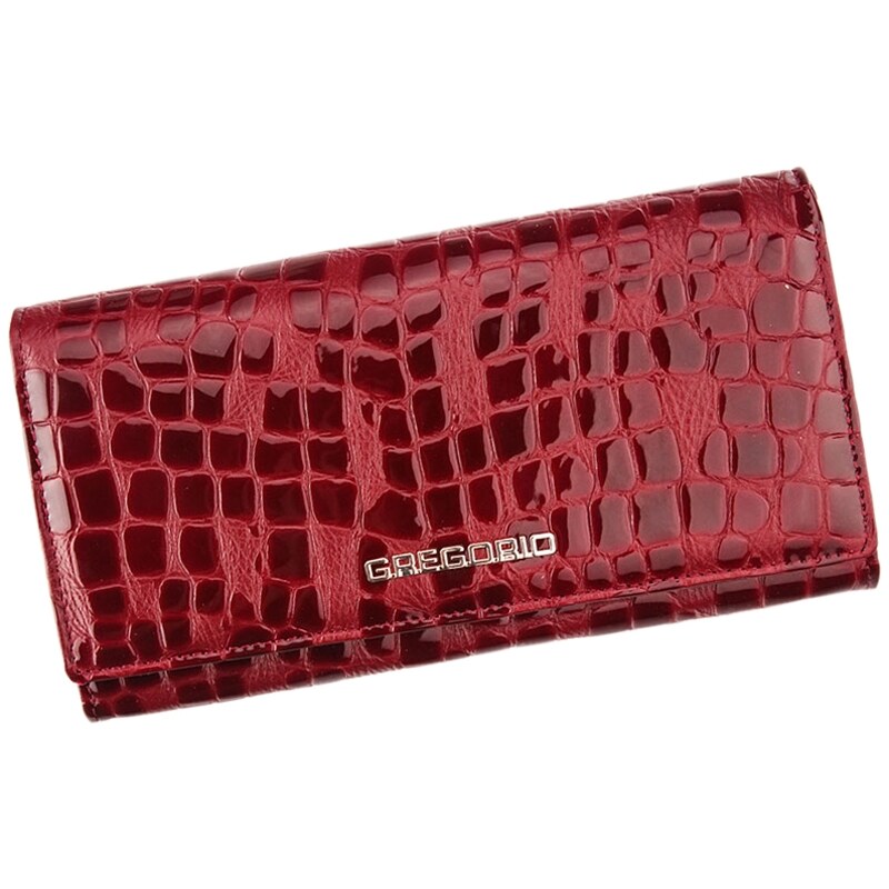 Barebag Gregorio Kožená tmavě červená dámská peněženka dárkové krabičce
