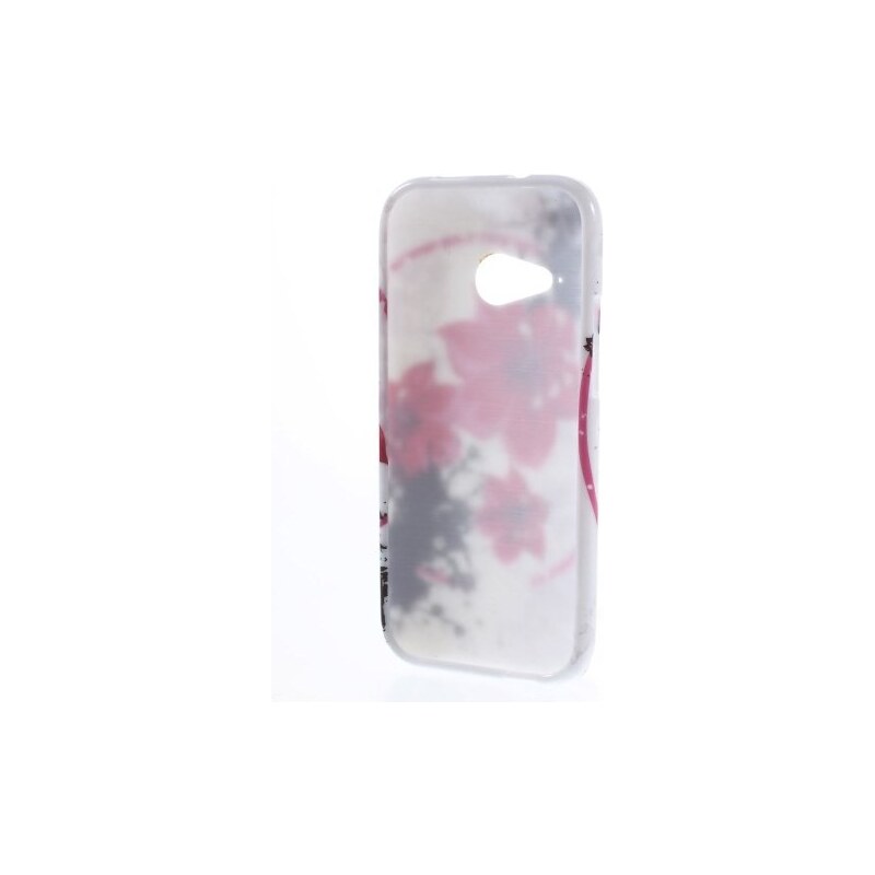Pouzdro MFashion HTC One Mini 2 - bílé - květy