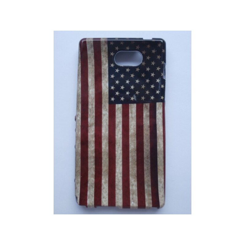 MFashion Sleva-Pouzdro / Obal Vlajka USA Vintage - Xperia M2 d2302-tpu-us-vin2j