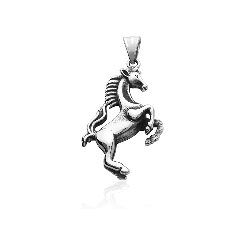 BM Jewellery Přívěsek kůň z chirurgické oceli S426070
