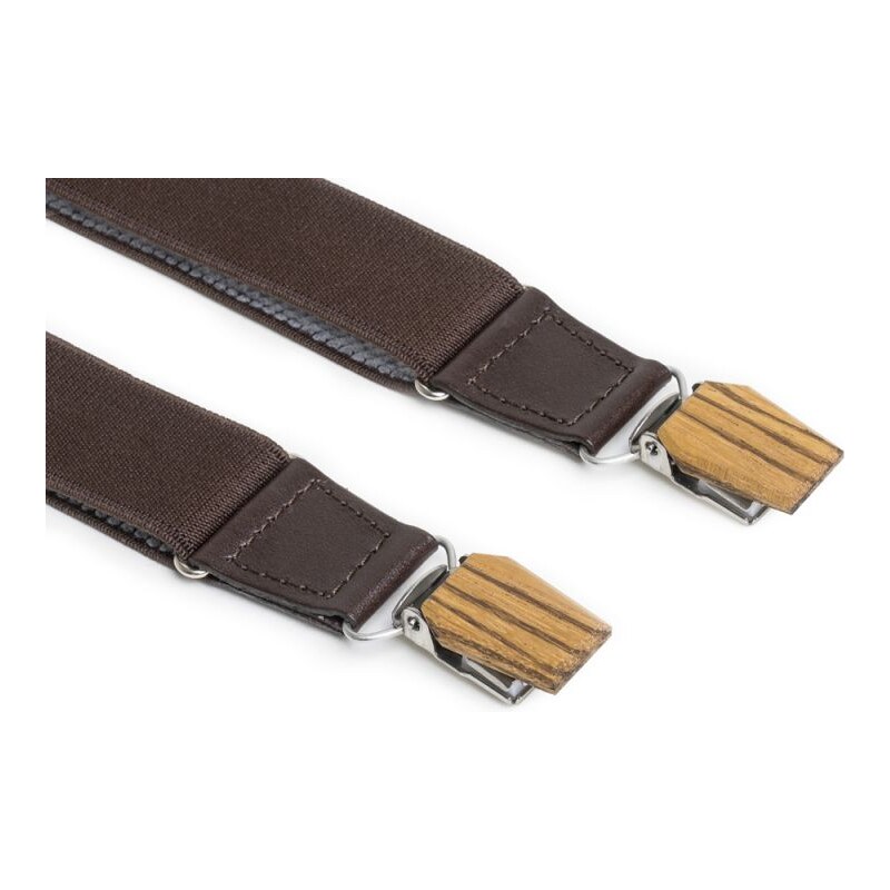 BeWooden Set dřevěného motýlka Dolor a elegantních kšand Dolor Suspenders