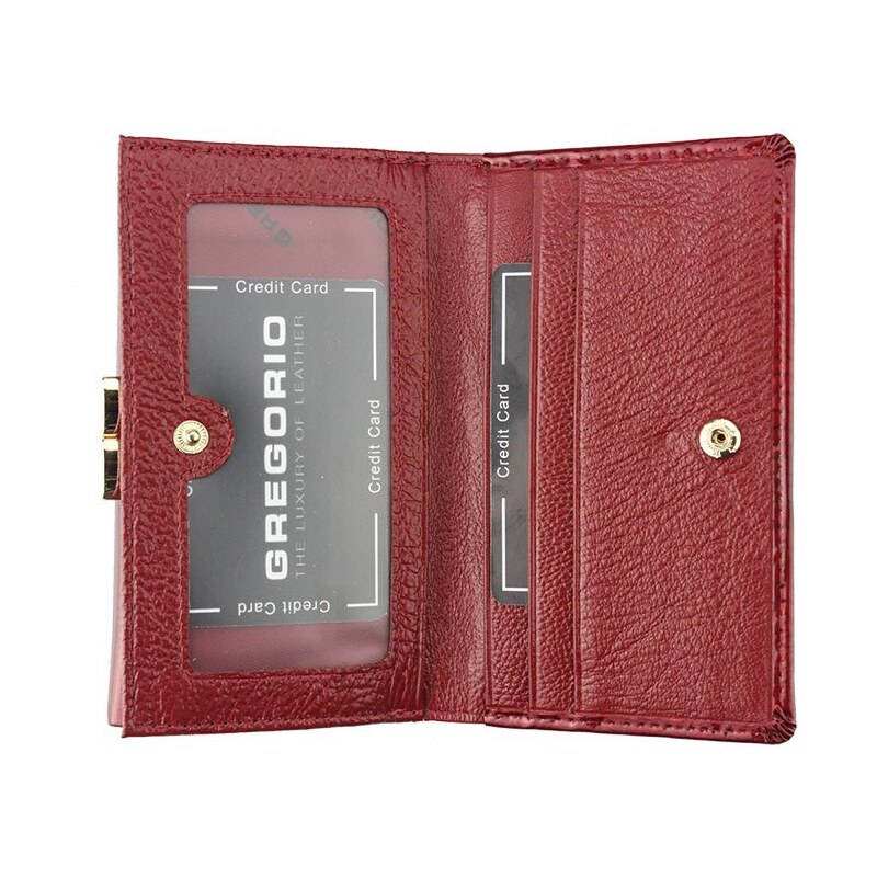 Dámská kožená peněženka Gregorio GP-108 červená