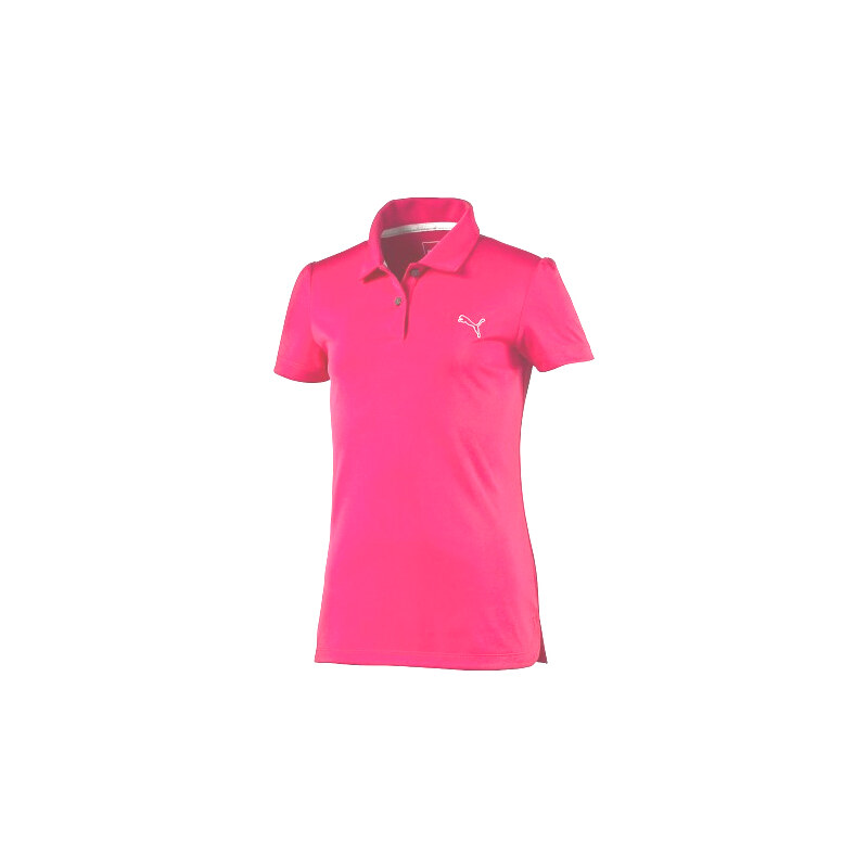 Puma golf Puma Junior Pounce Polo - juniorské tričko dívčí růžové