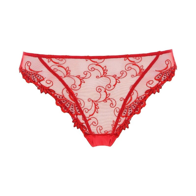 Lise Charmel - Dressing floral kalhotky klasické červená