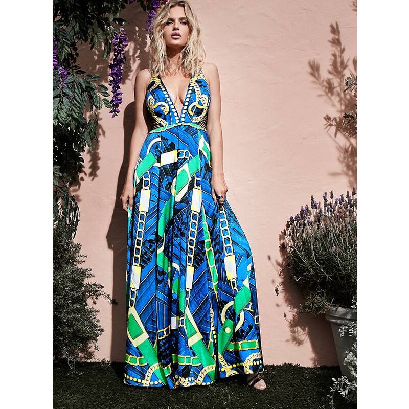 aty Guess by Marciano Arissa Printed Gown