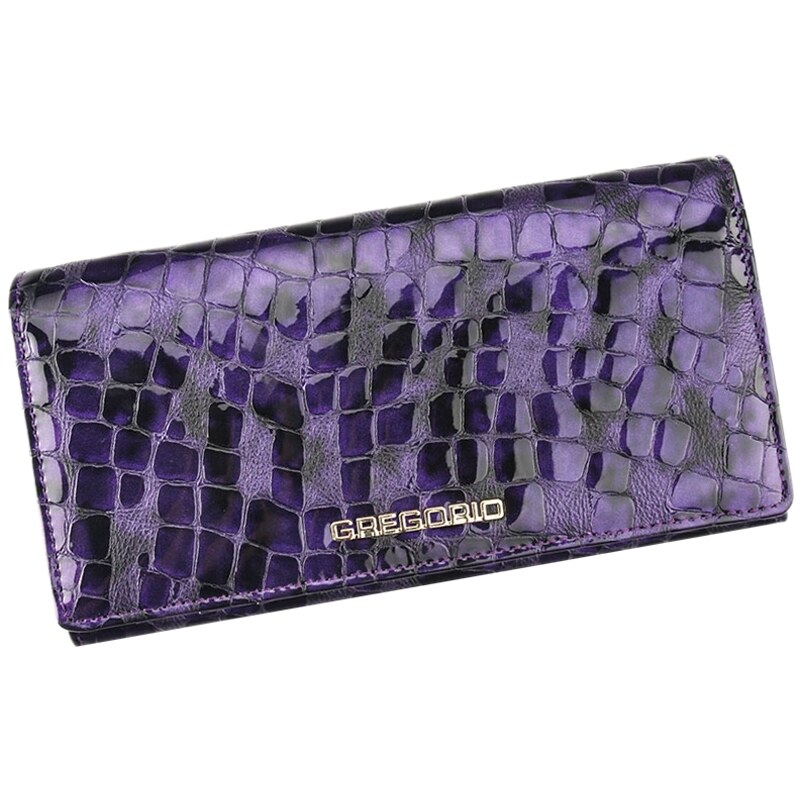 Barebag Gregorio Kožená fialová dámská peněženka dárkové krabičce