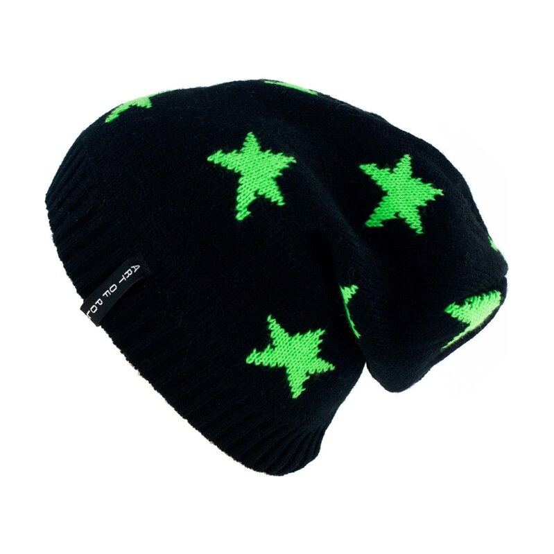 ArtOfPolo pletená čepice Star Černá 115023693