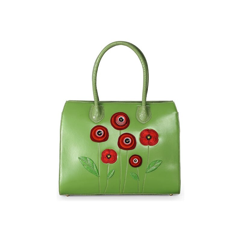 Vendula Vendula - Victoria bag Poppy - Designová kabelka - Zelená Zelená