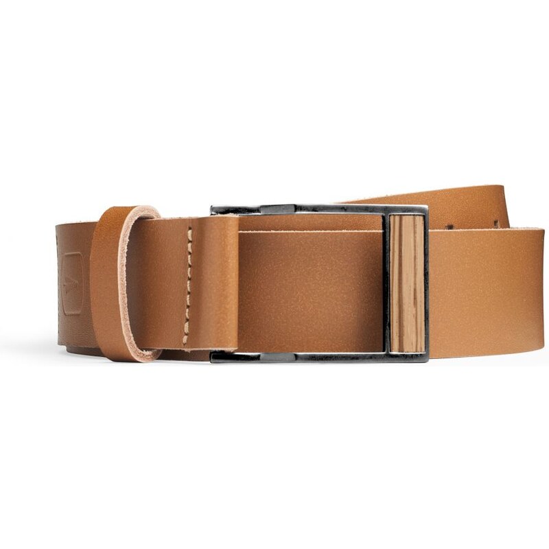 BeWooden Kožený opasek Brunne Belt, pánský