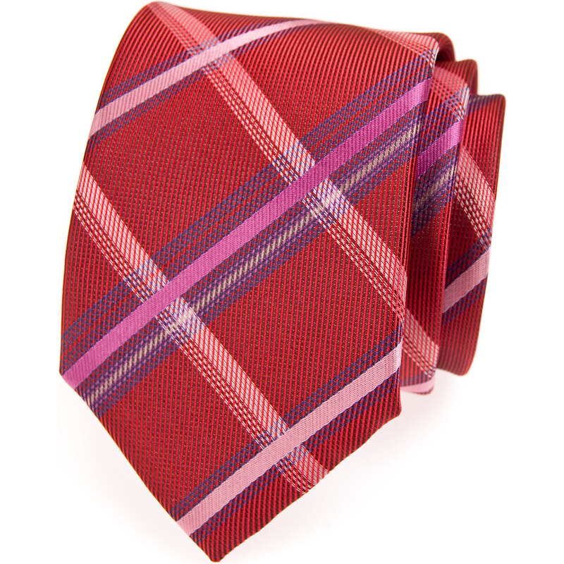 Avantgard Károvaná červená kravata
