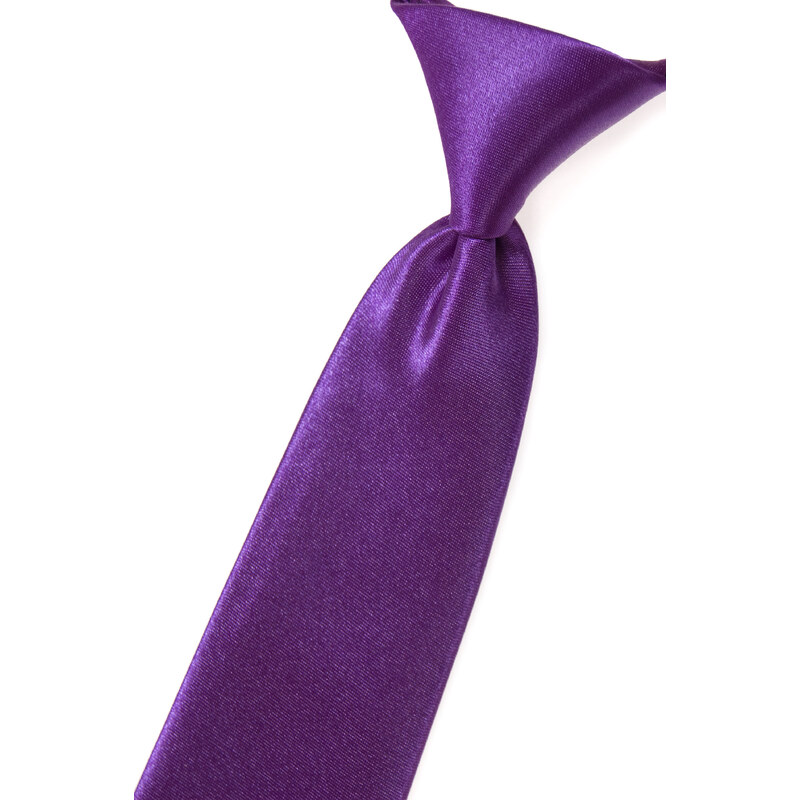 Avantgard Zářivě fialová chlapecká jemně lesklá kravata