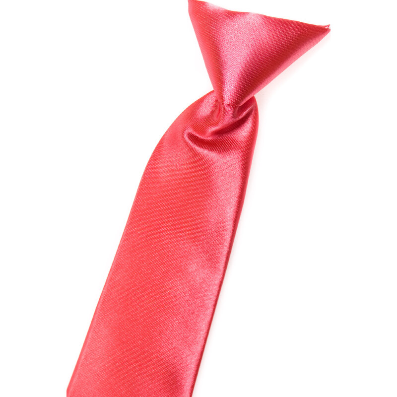 Avantgard Světle korálová chlapecká jemně lesklá kravata