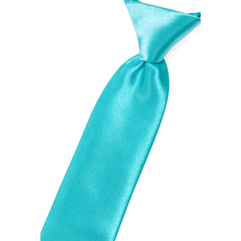 Avantgard Tyrkysová jemně lesklá chlapecká kravata