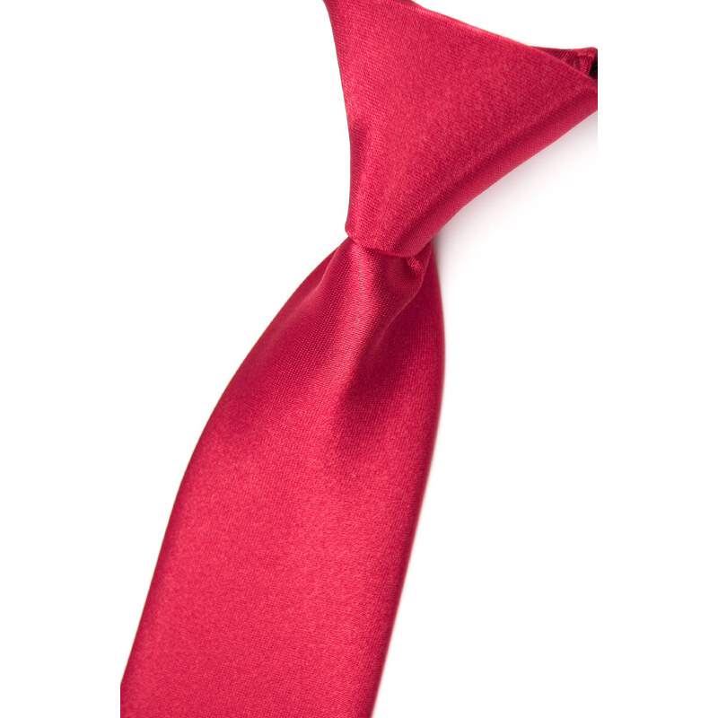 Avantgard Sytě červená jemně lesklá chlapecká kravata