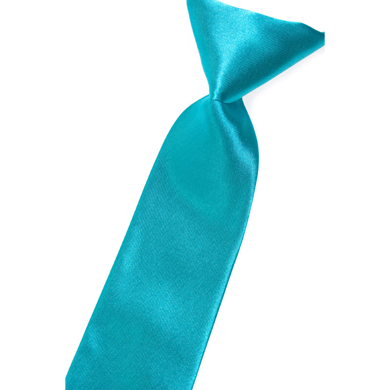 Avantgard Zářivě tyrkysová chlapecká lesklá kravata