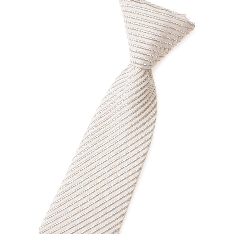 Avantgard Šedá chlapecká kravata s tenkými proužky
