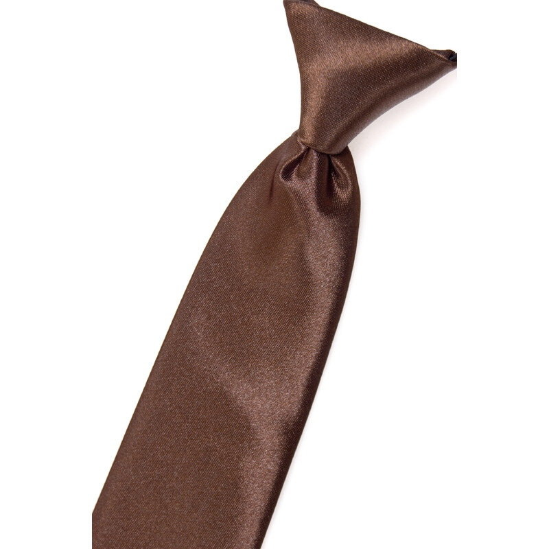 Avantgard Světle hnědá chlapecká jemně lesklá kravata