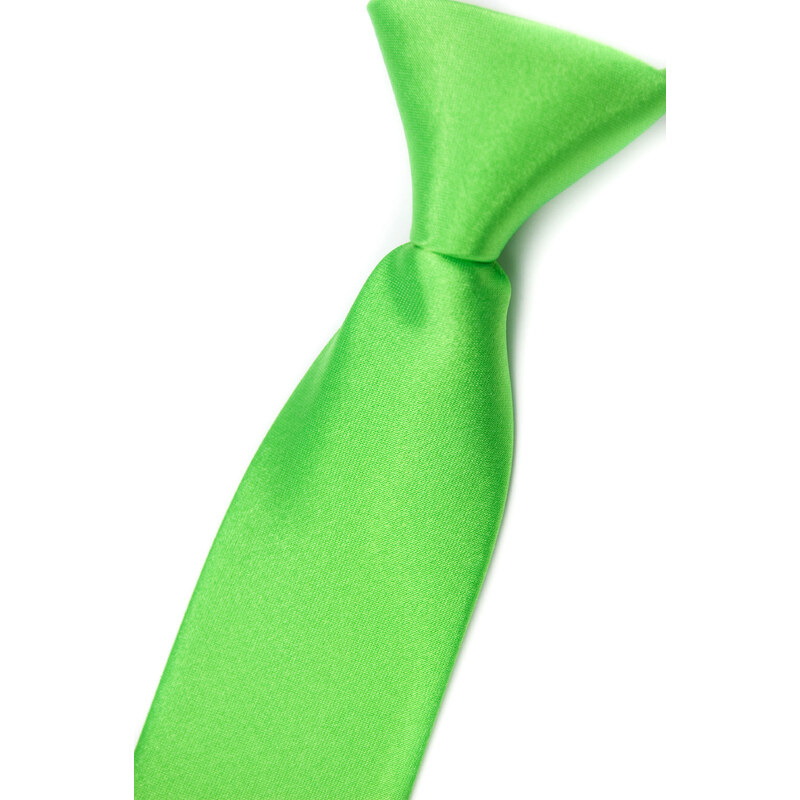 Avantgard Světle zelená chlapecká jemně lesklá kravata