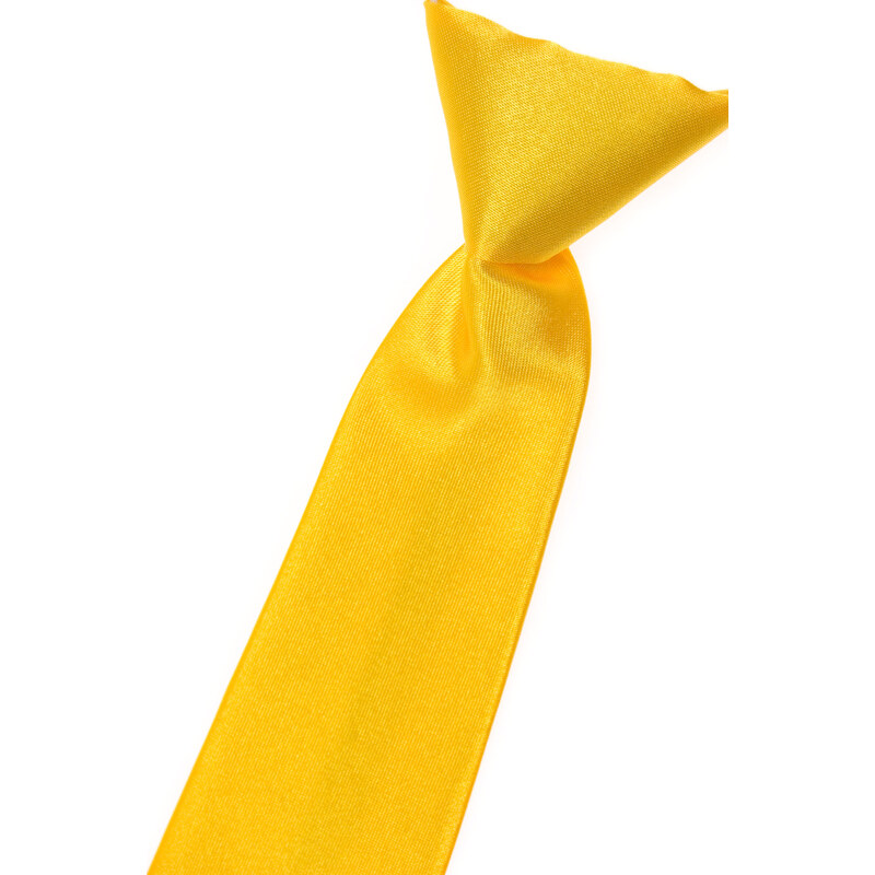 Avantgard Zářivě žlutá chlapecká jemně lesklá kravata