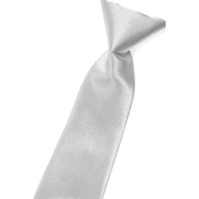 Avantgard Stříbrná chlapecká lesklá kravata