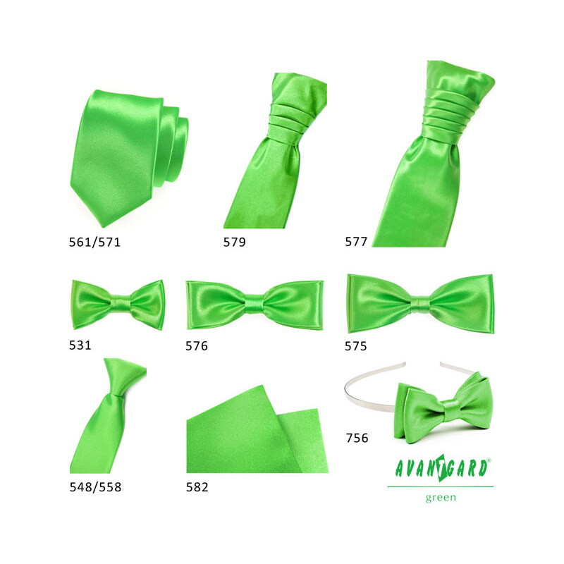 Svatební kravata Avantgard PREMIUM Zelená 577 9026