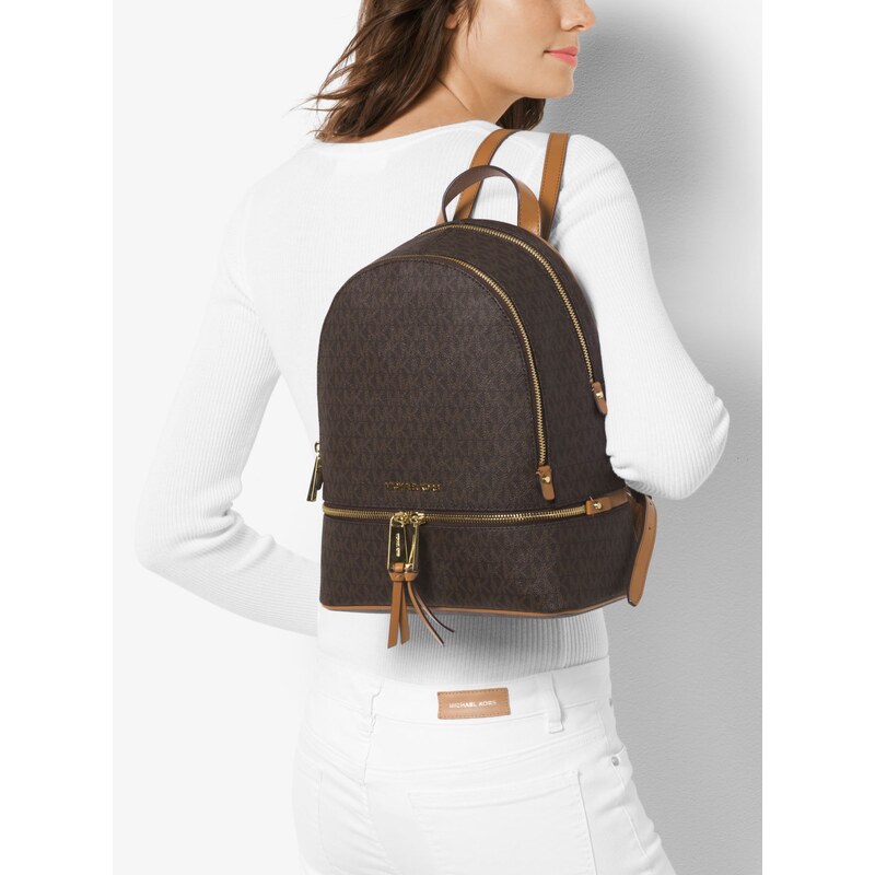 Michael Kors Batoh Rhea Medium Backpack Brown